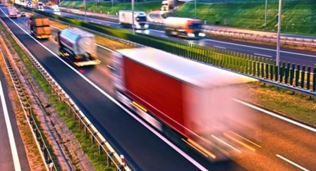 Trucks on highway