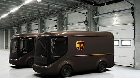UPS Arrival Trucks