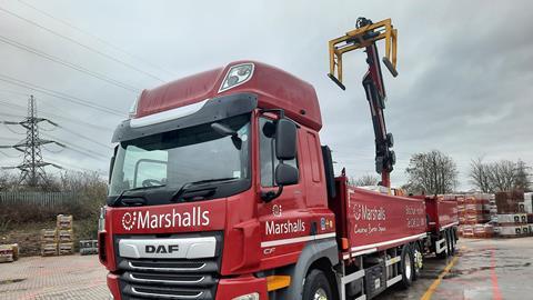 Euro 6 Marshalls lorry