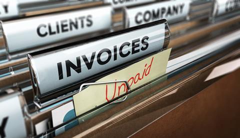 Unpaid bills