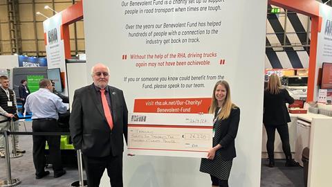 Bill Hockin with Caroline Barber at the CV Show