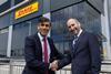 Sunak visits DHL London Gateway
