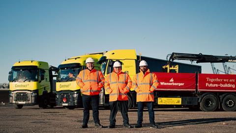 L-R David McWilliams, Construct IT - Michael Clews, Wienerberger- Amarat Gill, Construct IT