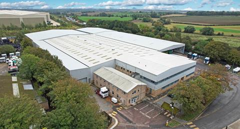 The former KNP Logistics premises near Kettering