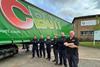 L-R Alastair Lancaster Warehouse and Logistics Manager Adrian Hayter Warehouse Operative Dawid Sowinski Warehouse Team leader Matt Morris Transpo