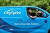 CitySprint van and courier 1