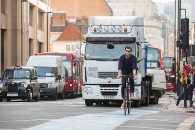 lorry-and-cyclist