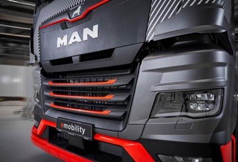 MAN truck frontage